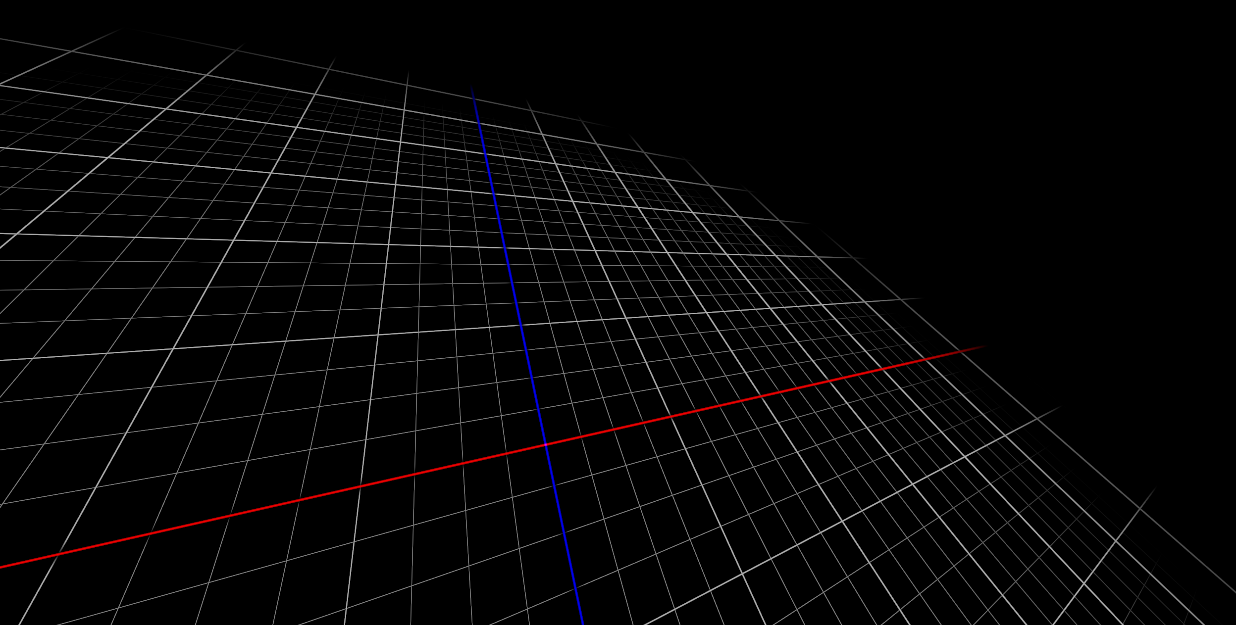 An infinite floor plane.